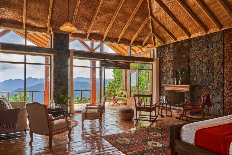 Nkuringo lodge in Bwindi impenetrable gorillas national park