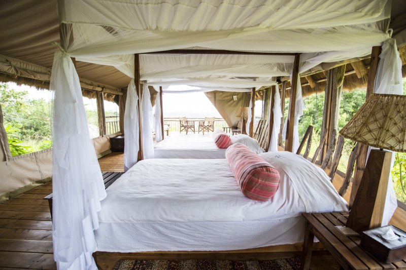 Mihingo safari lodge at Lake Mburo national park in Uganda