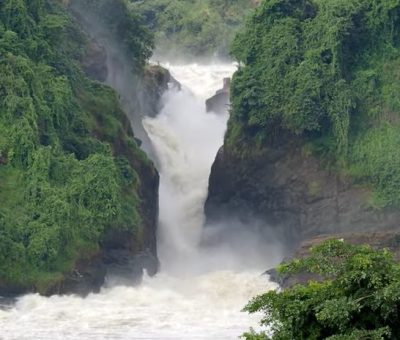 Murchison water falls on gorilla trekking in Uganda