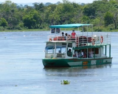 boat cruises on the river Nile at Murchison falls national park, Uganda boat cruises on the river Nile at Murchison falls national park, Uganda